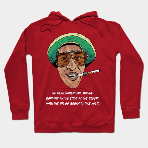 Fear and Loathing in Las Vegas (with quote) Hoodie by Black Snow Comics